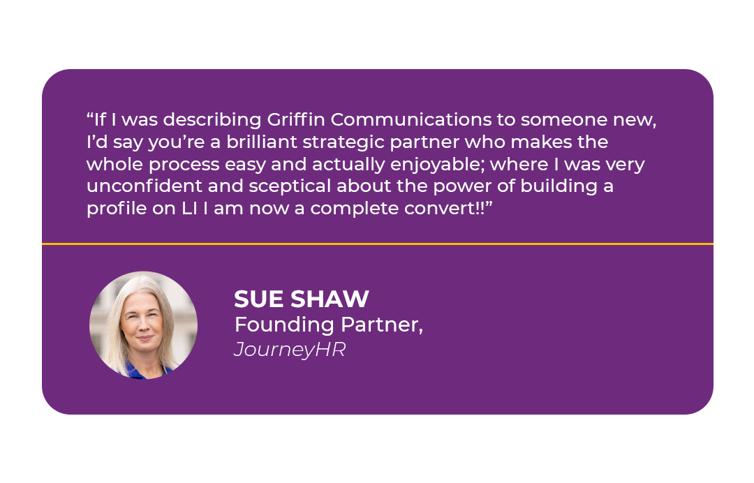 Sue Shaw testimonial